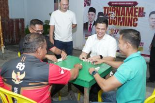 Diikuti 64 Peserta, Wakil Ketua DPRD Bengkalis Gelar Turnamen Domino