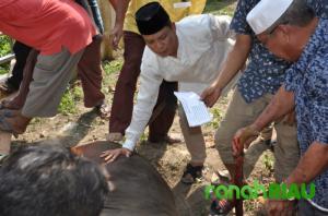 Polres Pelalawan gelar giat penyembelihan hewan qurban