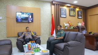 Eratkan Silaturahmi, Polres Bengkalis Sambut Kunjungan Dandim 0303 Bengkalis