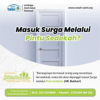 Masuk Syurga Melalui Pintu Sedekah?