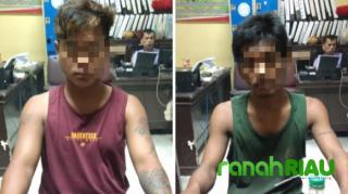 Dua Pria ini Tak Berkutik Saat Digulung Sat Resnarkoba Polres Kuansing