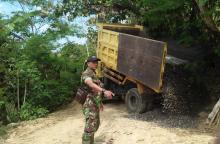 Dropping Meterial Jalan, Satgas Pra TMMD Cek