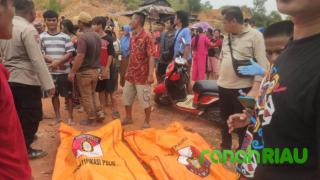 Dua Kakak Beradik tewas mengenaskan, Tenggelam di Kolam Bekas Galian C Tenayan Raya