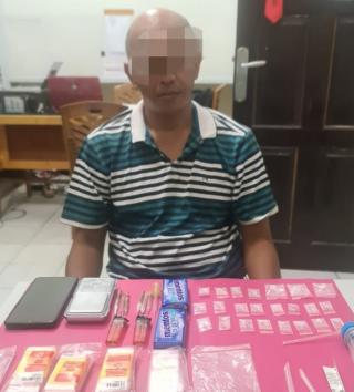 Resnarkoba Polres Kampar Tangkap Seorang Pengedar Shabu di Wilayah Sungai Pagar