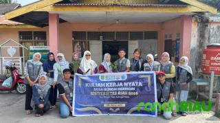 Kukerta Berdampak UNRI 2026 dan PKK Desa Sungai Beringin Hijaukan Lingkungan Lewat Penanaman TOGA