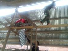 Trauma  Kejadian Gempa Palu, Rumah  Ahmad,Sekarang di benahin