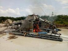 Polres Kuansing Bakar Dompeng PETI Di Kecamatan Kuantan Tengah