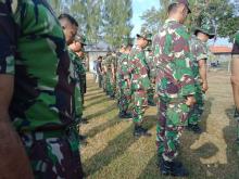 Sebelum Apel, Kasdim Pimpin Doa