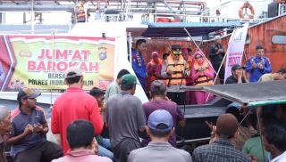 Kapolres Inhil, Pekerja Buruh dan Penambang Pompong Doa Bersama Untuk NKRI