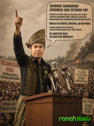Karhutla Riau Kian Mengkhawatirkan, Roni Agustian: Padamkan Api, Lindungi Warga, Tegakkan Hukum