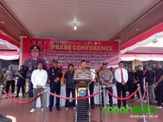 Tim Gabungan Polres Bengkalis Berhasil Gagalkan Peredaran Narkotika Jaringan Internasional