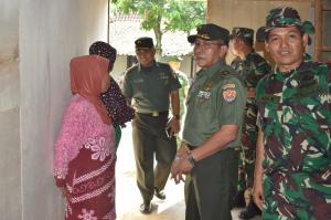 Tim Wasev tinjau Pembangunan RTLH di TMMD ke 105.