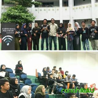 Kolaborasi dengan Earth Hour Pekanbaru, BNWP Riau Roadshow ke Fakultas Kedokteran UNRI