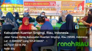 Capaian Vaksinasi Dosis 1 Pfrizer Kecamatan Hulu Kuantan Telah 61,16%. Berikut Rincian nya