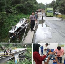 Kecelakaan Tunggal Terjadi di Bukit Betabuh, AFRIZAL : Pemudik Harus Ekstra Hati-hati