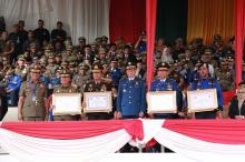 Mendagri Pimpin Upacara HUT Damkar, Disertai Semarak Atraksi