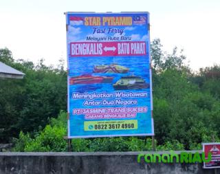 Baliho Kapal Star Pyramid Mendapat Respon Positif dari Warga Desa Ketam Putih