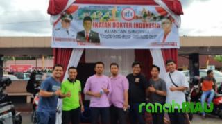 IDI Kuansing Berikan Pelayanan Kesehatan Secara Gratis Selama FPJ di Teluk Kuantan