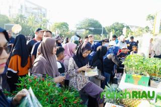 TP PKK Riau taja Program Gemar Pangan Lestari di Area CFD Pekanbaru