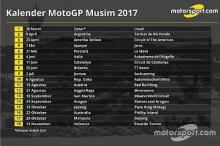 Ini jadwal resmi kejuaraan Dunia MotoGP 2017