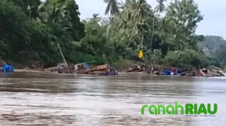 Pasca Konflik Berdarah di Lokasi Tambang Cerenti, Kini PETI Kembali Menjamur di Pulau Jambu