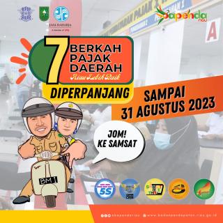 Yess.. Program Tujuh Berkah Pajak Daerah Riau Diperpanjang, Cek Disini