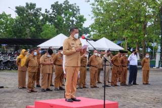 Pimpin Apel Sambut Ramadhan, Puasa jangan Pengaruhi Kinerja ASN dan Pelayanan Masyarakat