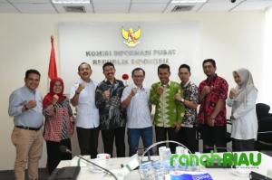 KI Riau Konsultasi ke KI Pusat, Usul Kampar Tuan Rumah HKIN 2020