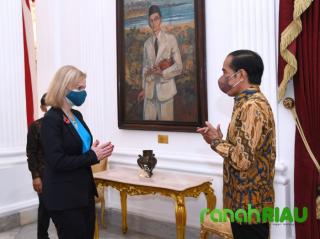 Presiden Jokowi Bahas tindak lanjut Kerjasama Ekonomi Strategis dengan Menlu Inggris