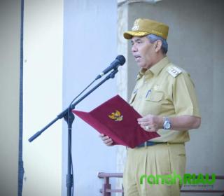 Pimpin Apel Gabungan, PJ Bupati Kampar minta ASN untuk bekerja sesuai Tupoksi