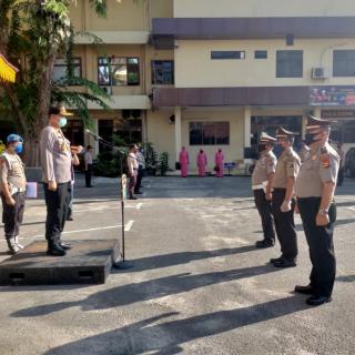 Polresta  Pekanbaru laksanakan Korp Lapor Kenaikan Pangkat Penghargaan
