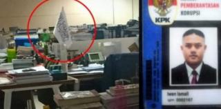  Terungkap, Pemilik bendera mirip HTI diruang KPK adalah Non Muslim