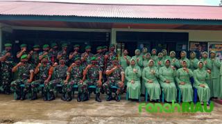 Kunjungi Koramil 08/KM. Dandim 0302/Inhu Sampaikan Amanat KSAD, Semua Prajurit wajib tahu