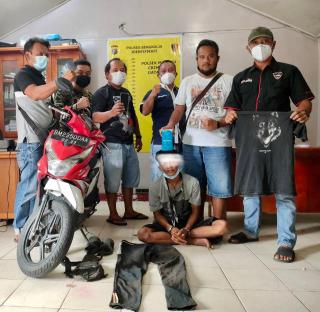 Terekam CCTV Diduga Mencuri Hp, Seorang Warga Mandau di Ringkus Polisi