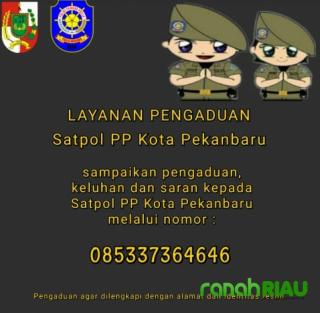 Satpol PP Kota Pekanbaru buka Layanan Pengaduan