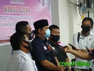 Melalui Rapat Pleno Tertutup, KPUD Telah Tetapkan Empat Paslon di Pilkada 2020 Bengkalis