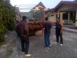 Buruh Angkut Kayu Dirupat, Tersangka Illegal Logging Oleh Polres Bengkalis