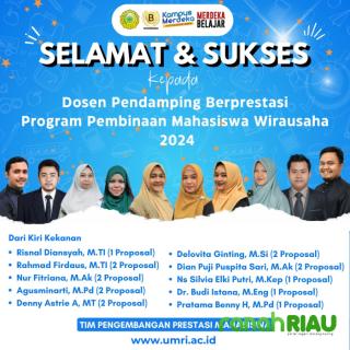 Program P2MW Kemendikbudristek Tahun 2024, UMRI puncak Proposal Lolos terbanyak