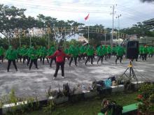 Persit KCK Kodim 0303/Bengkalis Adakan Arisan Bulanan dan Senam Kebugaran