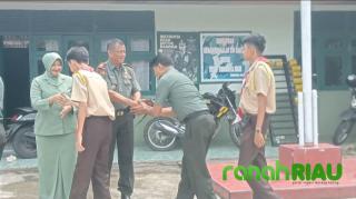 Koramil 08/KM Gelar Halal Bihalal Bersama Polsek Kuantan Mudik