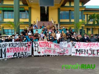 HPMR Unjuk Aksi Damai Terkait Penambangan Pasir di Rupat