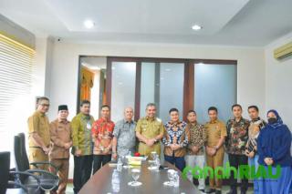 Bahas Musyawarah Kabupaten, Pj Bupati Kamsol terima Audiensi dari Kadin Kampar