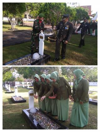 Sambut Hari Juang TNI AD 2019, Kodim 0303/Bengkalis gelar ziarah rombongan makam Pahlawan