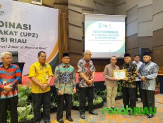Dukung Payroll System, BRK Syariah dapat Penghargaan dari BAZNAS Provinsi Riau