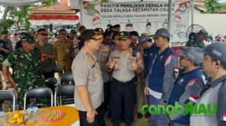 Kapolda Banten Pantau Langsung Pilkades di Kabupaten Tangerang