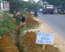 Dishubkominfo Pekanbaru Surati Pemilik Jaringan Fiber Optik