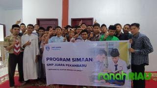 Sejumlah siswa siswi SMP Juara Pekanbaru ikuti Tes LPTQ