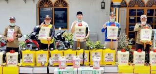 H. Abi Bahrun; Cegah COVID-19 PKS Bengkalis Wakafkan 100 Unit Alat Semprot Kerumah Ibadah