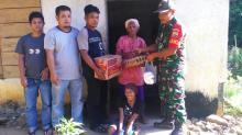 Kepedulian Babinsa Koramil 08/KM Kepada Masyarakat Kurang Mampu