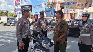 Tim Cooling Dirlantas Polda Riau gelar Sosialisasi Pilkada dan Edukasi Berkendara 